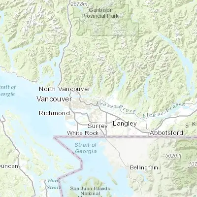 Map showing location of Port Moody (49.281240, -122.824570)