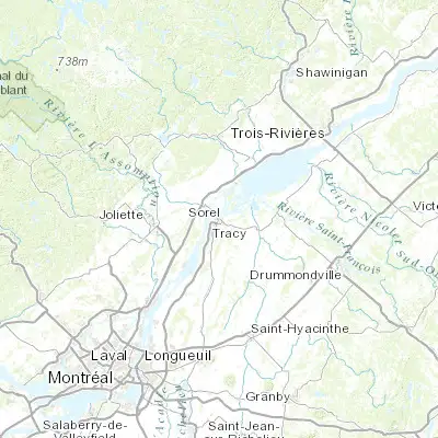 Map showing location of Sorel-Tracy (46.041780, -73.113580)