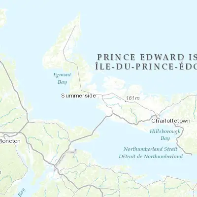 Map showing location of Summerside (46.395930, -63.787620)