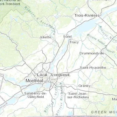 Map showing location of Verchères (45.783380, -73.349160)