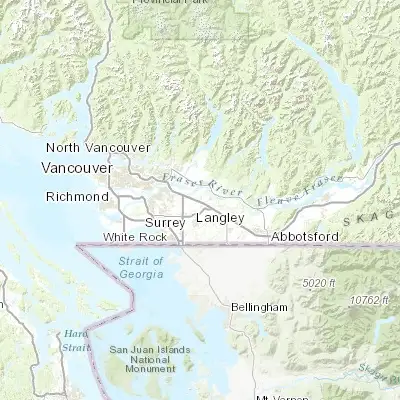 Map showing location of Walnut Grove (49.164730, -122.640420)