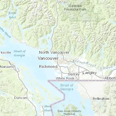 Map showing location of West End (49.283330, -123.133330)