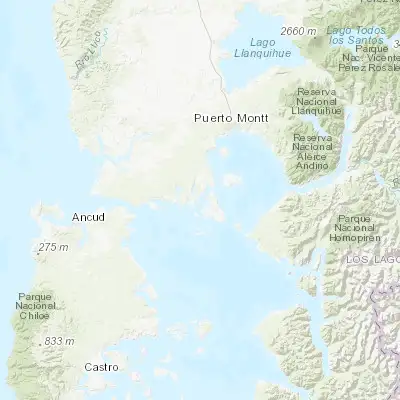 Map showing location of Calbuco (-41.773380, -73.130490)