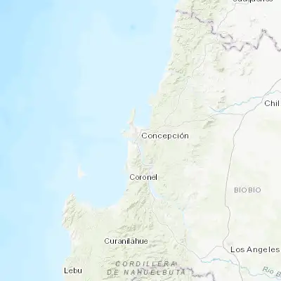 Map showing location of Concepción (-36.826990, -73.049770)