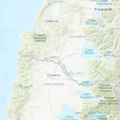 Map showing location of Río Bueno (-40.334940, -72.955640)