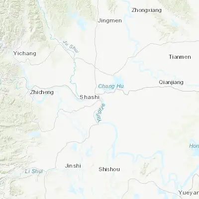 Map showing location of Buhe (30.287570, 112.229790)