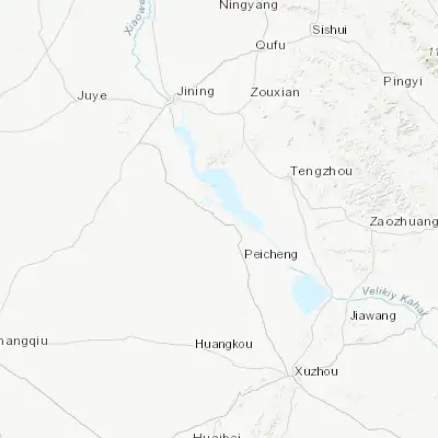 Map showing location of Longgu (34.903330, 116.806670)