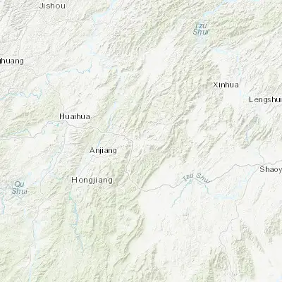 Map showing location of Longtan (27.411390, 110.536390)