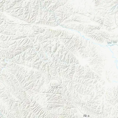 Map showing location of Muxihe (33.757200, 101.245330)