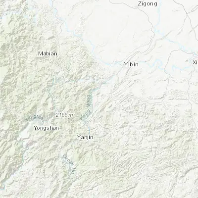 Map showing location of Shuanglong (28.452080, 104.344910)