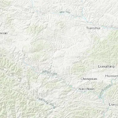 Map showing location of Suhe (34.062500, 105.222100)