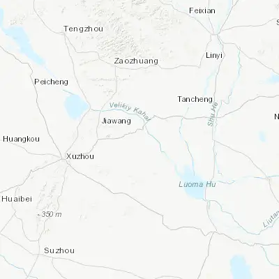 Map showing location of Suyangshan (34.392780, 117.755560)