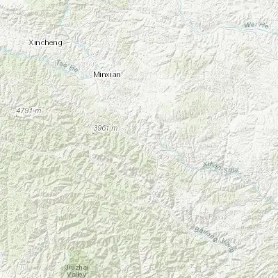 Map showing location of Tanchang Chengguanzhen (34.044620, 104.394640)