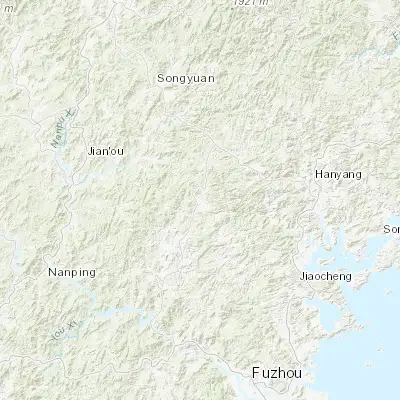 Map showing location of Tangkou (26.954170, 119.012780)