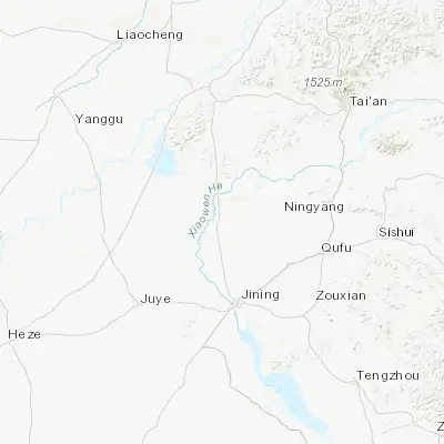 Map showing location of Wenshang (35.727500, 116.496110)