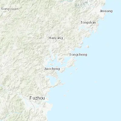 Map showing location of Xinan (26.720000, 119.855560)