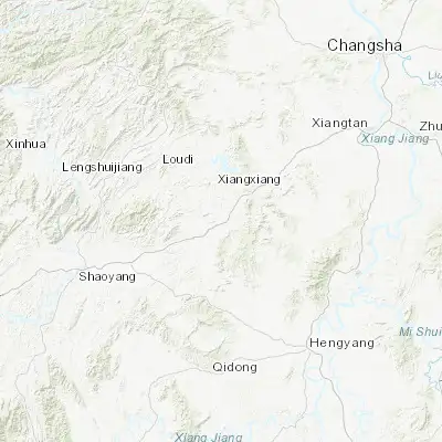 Map showing location of Yongfeng (27.454930, 112.169430)