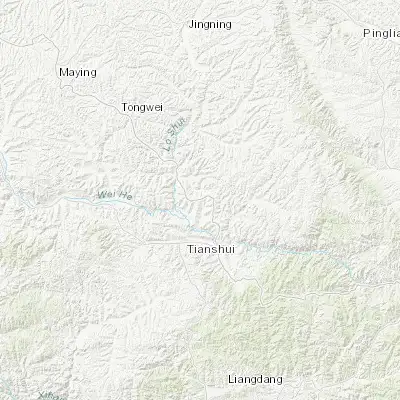 Map showing location of Yunshan (34.760630, 105.792520)