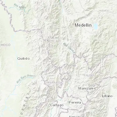 Map showing location of Andes (5.656100, -75.878770)