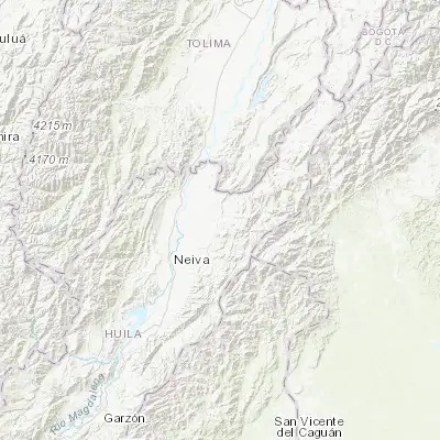 Map showing location of Baraya (3.153330, -75.053060)