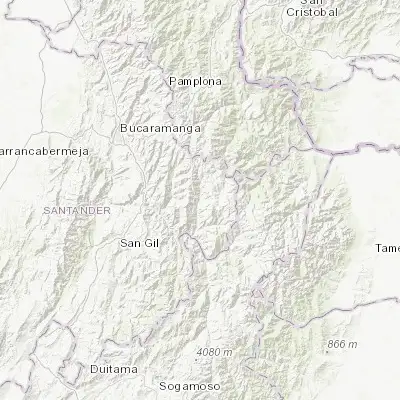 Map showing location of Concepción (6.766190, -72.694000)