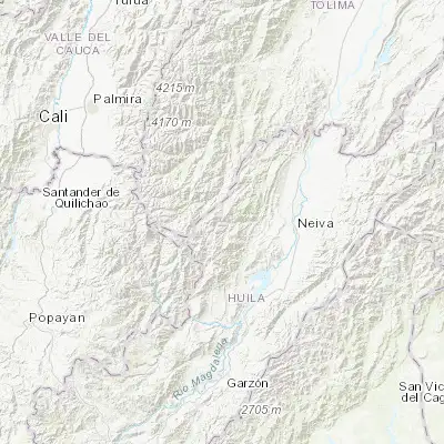 Map showing location of Santa María (2.950000, -75.650000)