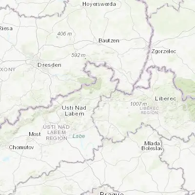 Map showing location of Česká Kamenice (50.797800, 14.417670)