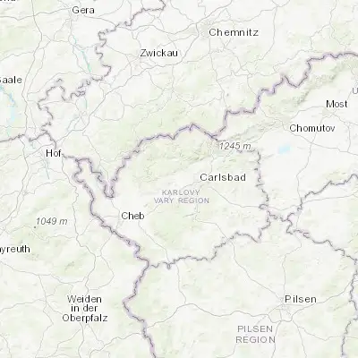 Map showing location of Chodov (50.240180, 12.745510)