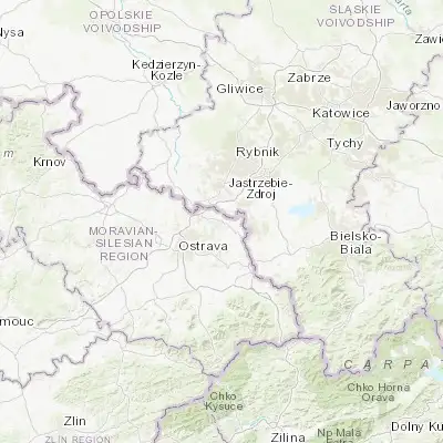 Map showing location of Dětmarovice (49.894120, 18.460790)