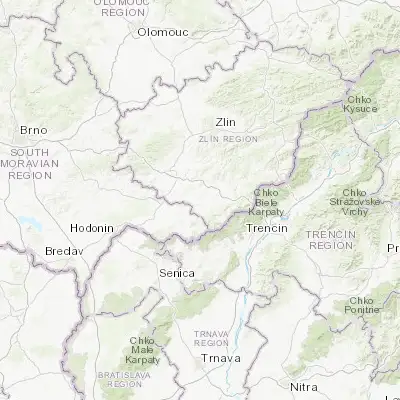 Map showing location of Dolní Němčí (48.968370, 17.585850)