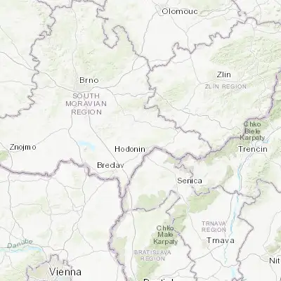 Map showing location of Dubňany (48.916940, 17.090040)