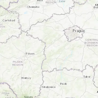 Map showing location of Hořovice (49.835970, 13.902680)