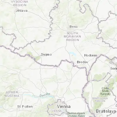 Map showing location of Hrušovany nad Jevišovkou (48.829910, 16.402710)