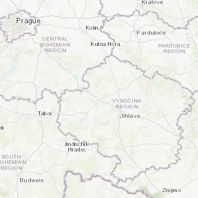 Map showing location of Humpolec (49.541520, 15.359320)