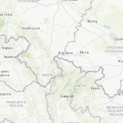 Map showing location of Javorník (50.390770, 17.002720)