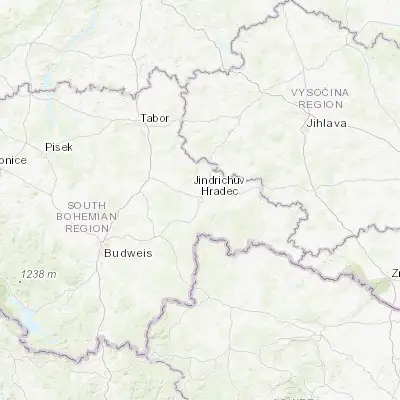 Map showing location of Jindřichův Hradec (49.144040, 15.003010)