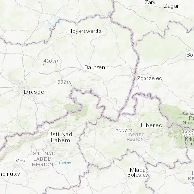 Map showing location of Jiříkov (50.995140, 14.569100)