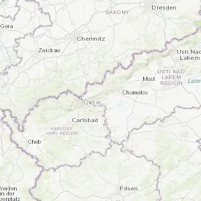 Map showing location of Klášterec nad Ohří (50.388600, 13.183420)