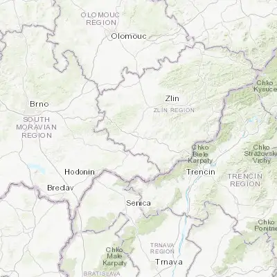 Map showing location of Kunovice (49.044990, 17.470110)