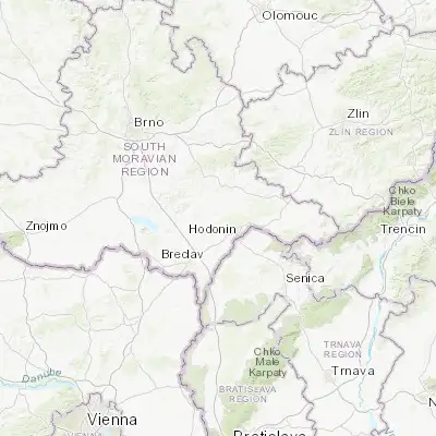 Map showing location of Mutěnice (48.904130, 17.029170)