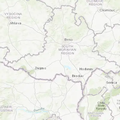 Map showing location of Pohořelice (48.981190, 16.524450)