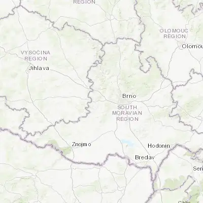 Map showing location of Rosice (49.182320, 16.387870)