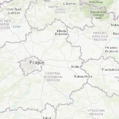 Map showing location of Sadská (50.135960, 14.986330)