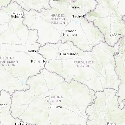 Map showing location of Slatiňany (49.921100, 15.813770)