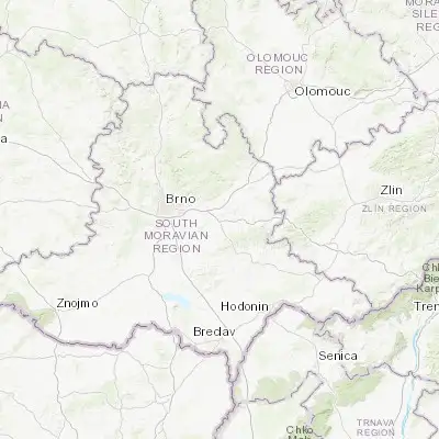 Map showing location of Slavkov u Brna (49.153250, 16.876490)