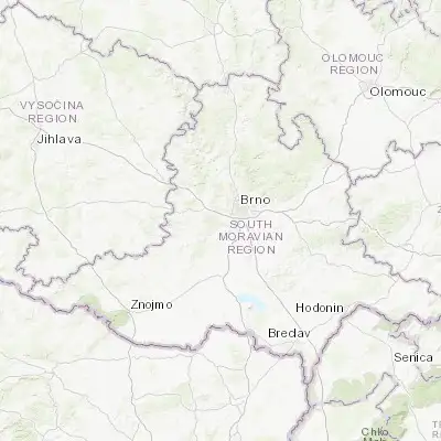 Map showing location of Střelice (49.152210, 16.503990)