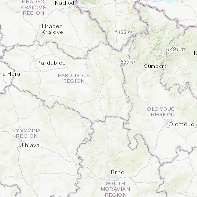 Map showing location of Svitavy (49.755940, 16.468290)