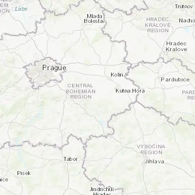 Map showing location of Uhlířské Janovice (49.880190, 15.064810)