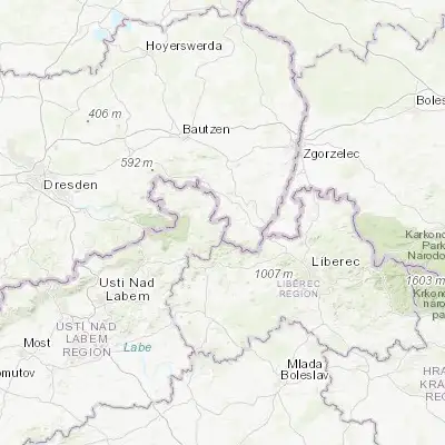 Map showing location of Varnsdorf (50.911540, 14.618240)