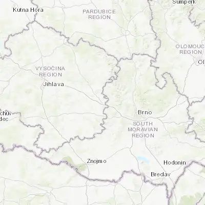 Map showing location of Velká Bíteš (49.288380, 16.227420)